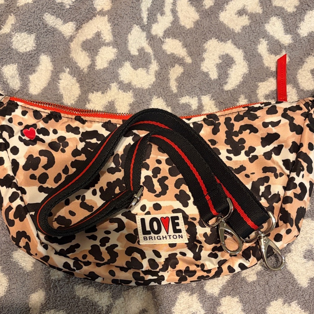Brighton Love Animal Print Bag with Red Accent - Picture 3 of 7